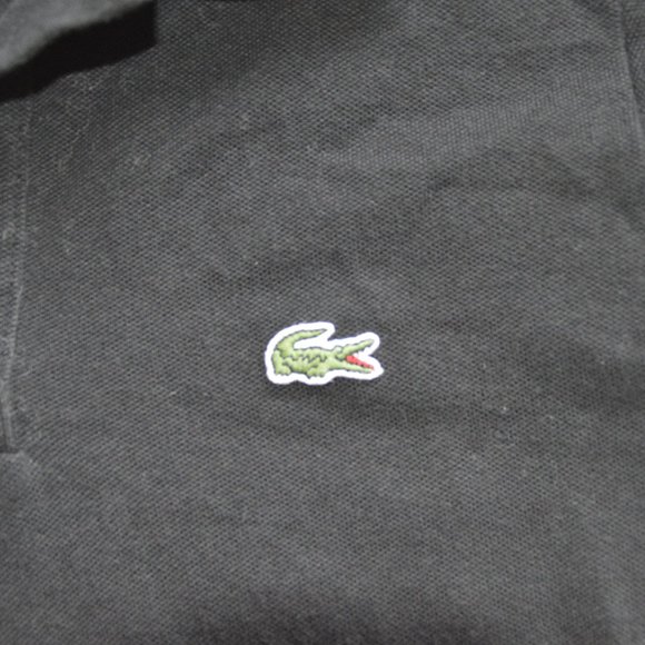 LACOSTE Black Cotton Polo - Picture 3 of 3